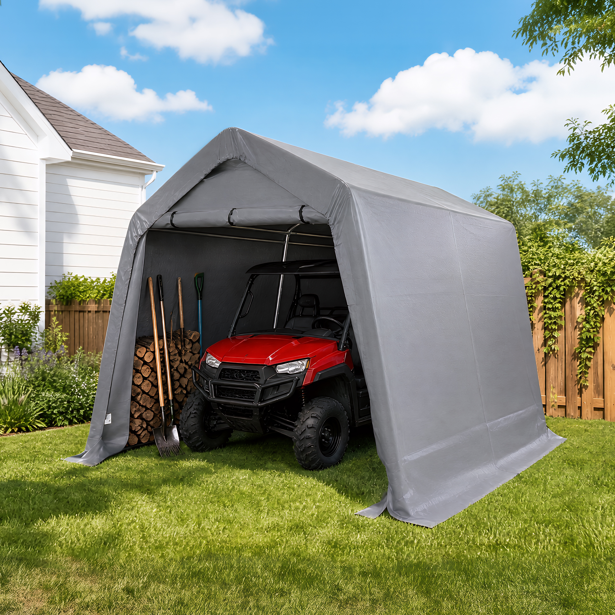 GearXpert 10' x 10' x 8.7' Multi-Purpose Enclosed Fabric Shelter